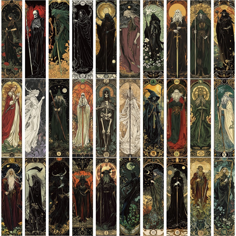 Resin Art Bookmark - 5/30PCS Retro Wizard Bookmark for Pages