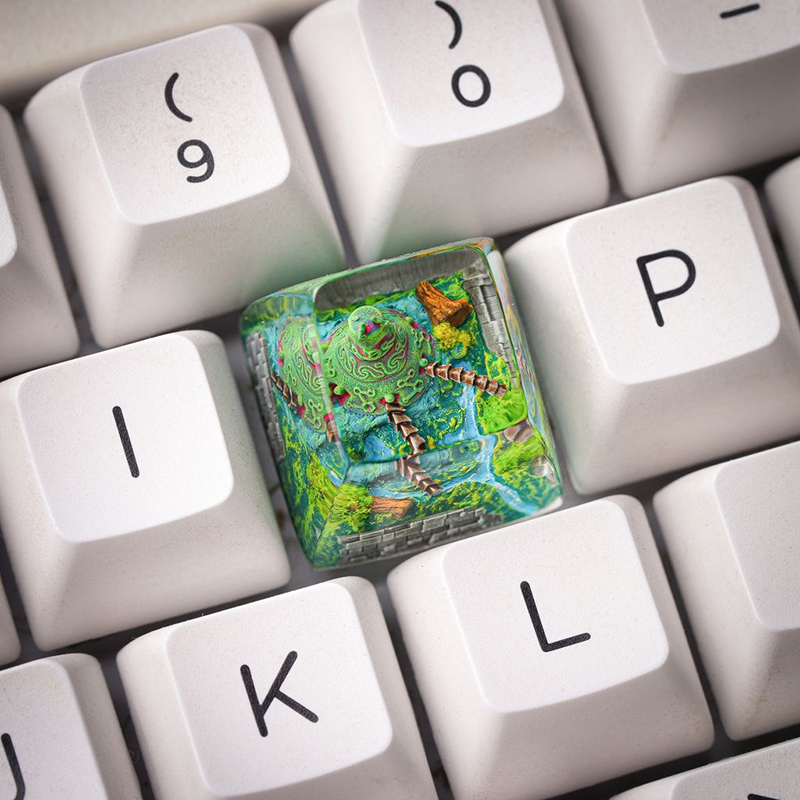 Resin Art Resin - Organism Resin Keycap Creactive Art Keyboard