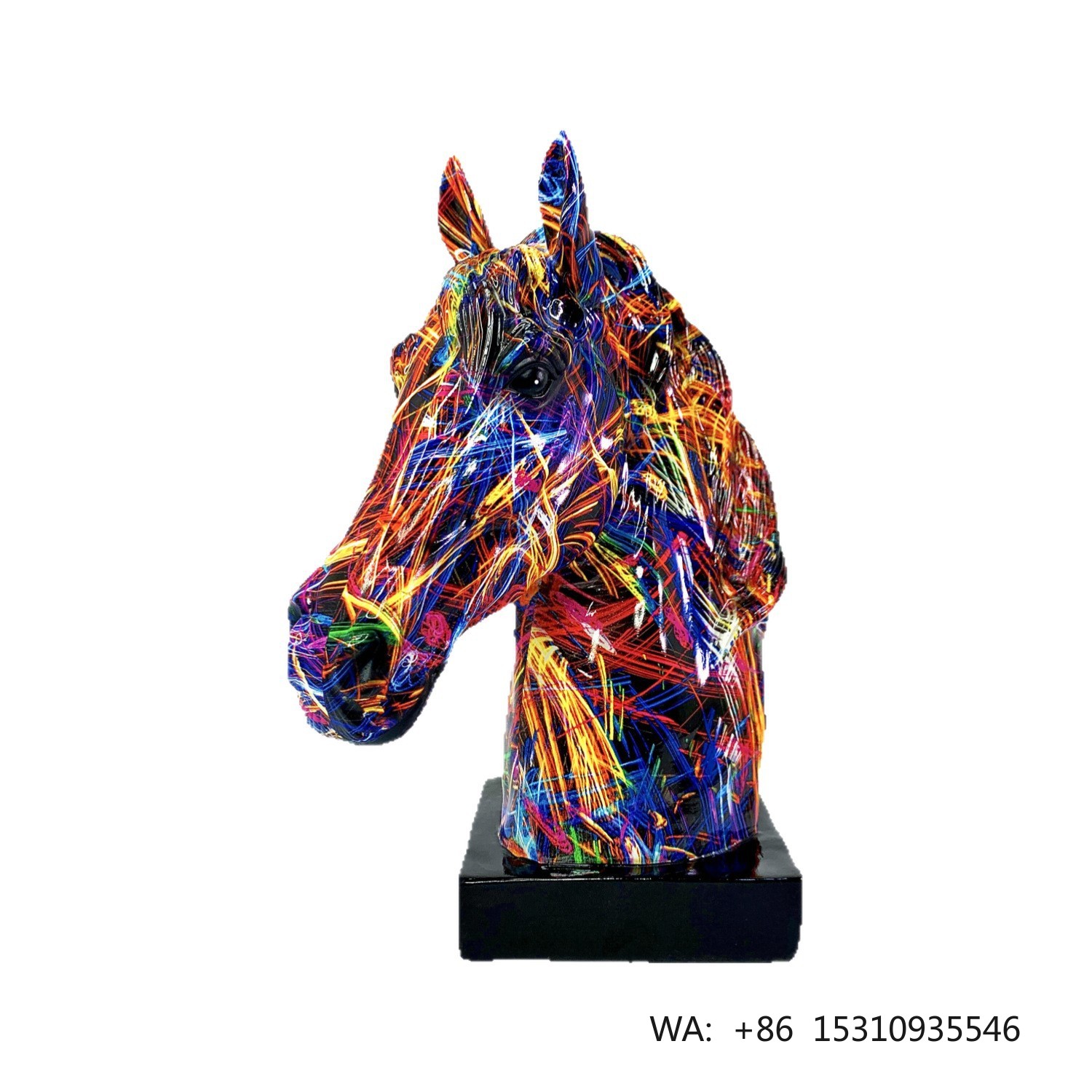 Resin Art Resin - Creative Resin Horse Head Ornaments Office