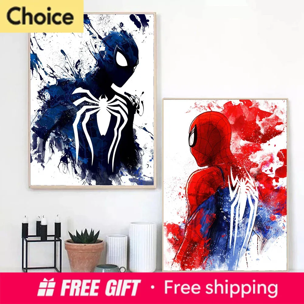 Resin Art Decor - Marvel Movie Watercolor SpiderMan Superhero Diamond