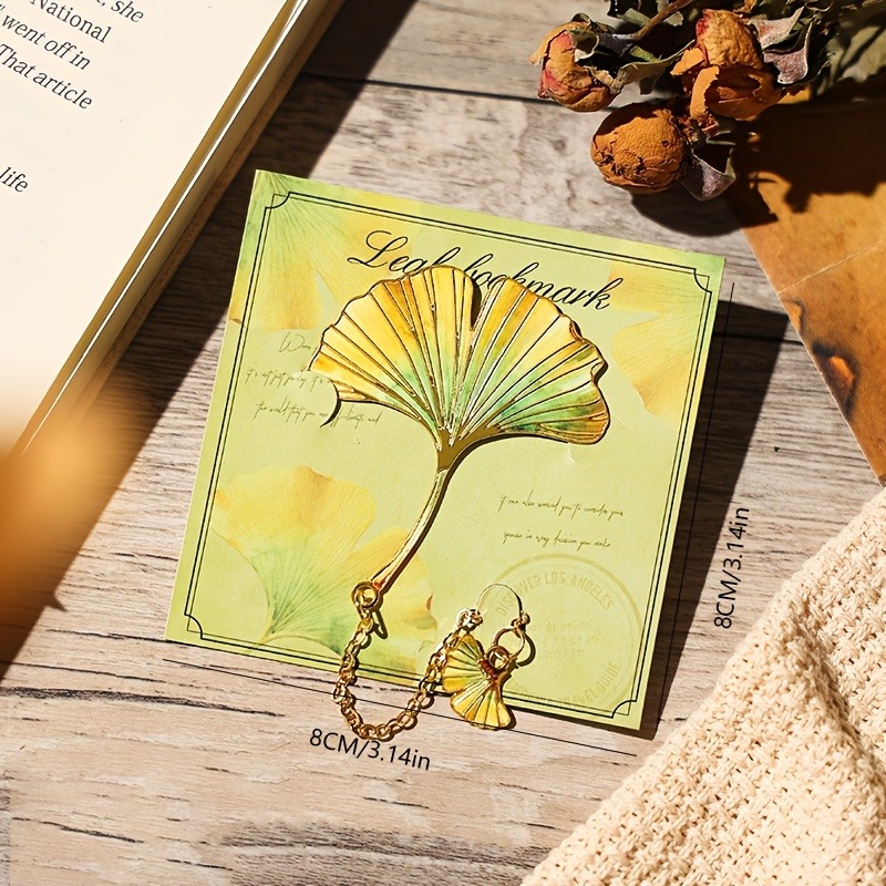 1 Pcs Vintage Leaf Bookmark Wi - đánh giá và giá Resin Art Bookmark