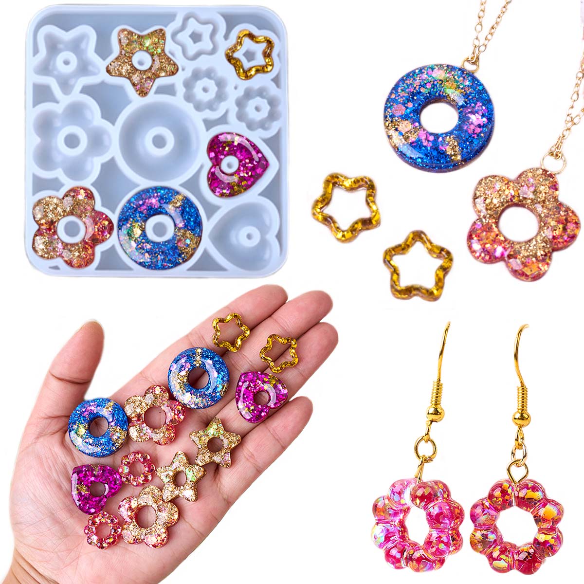 Multifuntional Jewelry Silicon - đánh giá và giá Resin Art Heart