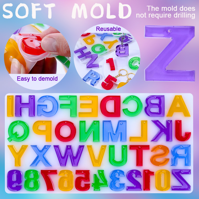 Epoxy Resin Kit for Beginner,C - đánh giá và giá Resin Art Letter Keychain