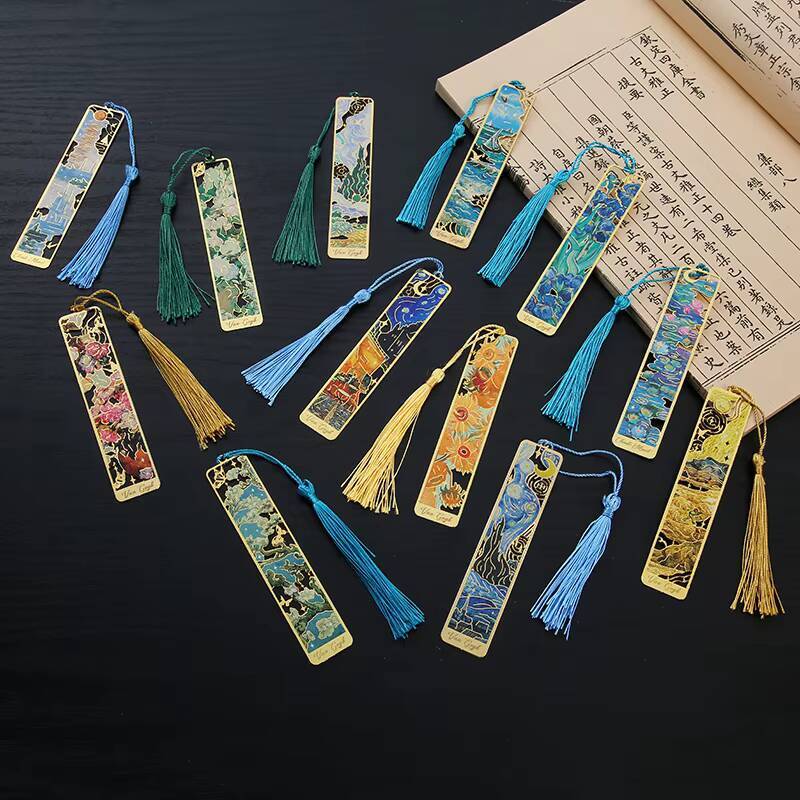 1-6-12 Pcs Creative Metal Book - đánh giá và giá Resin Art Bookmark