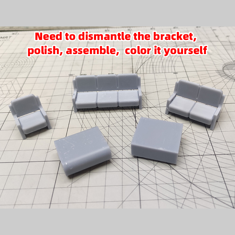 Scale Model Kit Sofa Couch Set - đánh giá và giá Resin Art Coffee Table