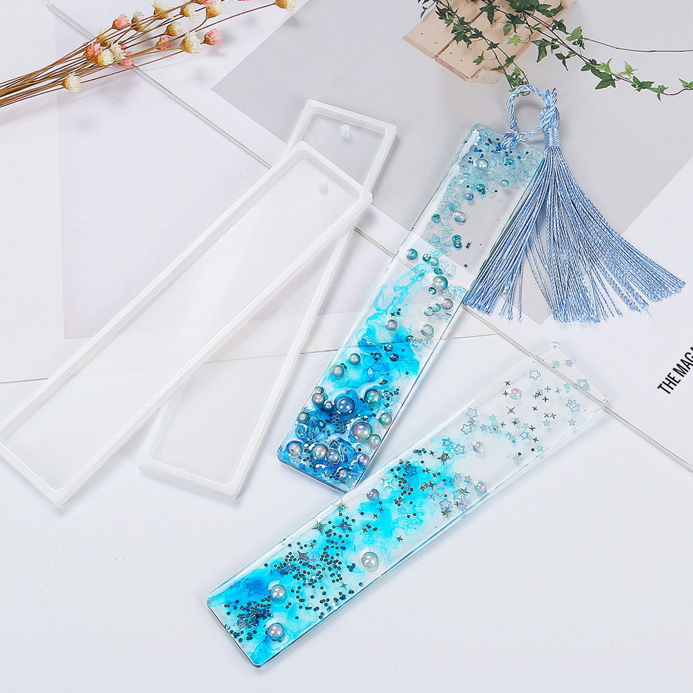 The New 6 Pcs/set Rectangle Si - đánh giá và giá Resin Art Bookmark