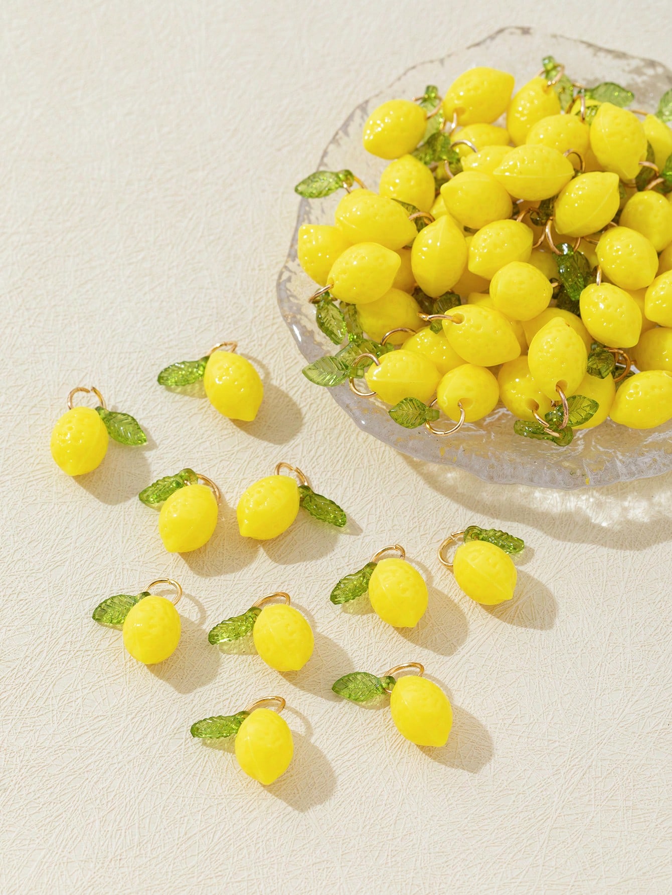 10Pcs 3D Lemon Resin Charms Pe - đánh giá và giá Resin Art Decor