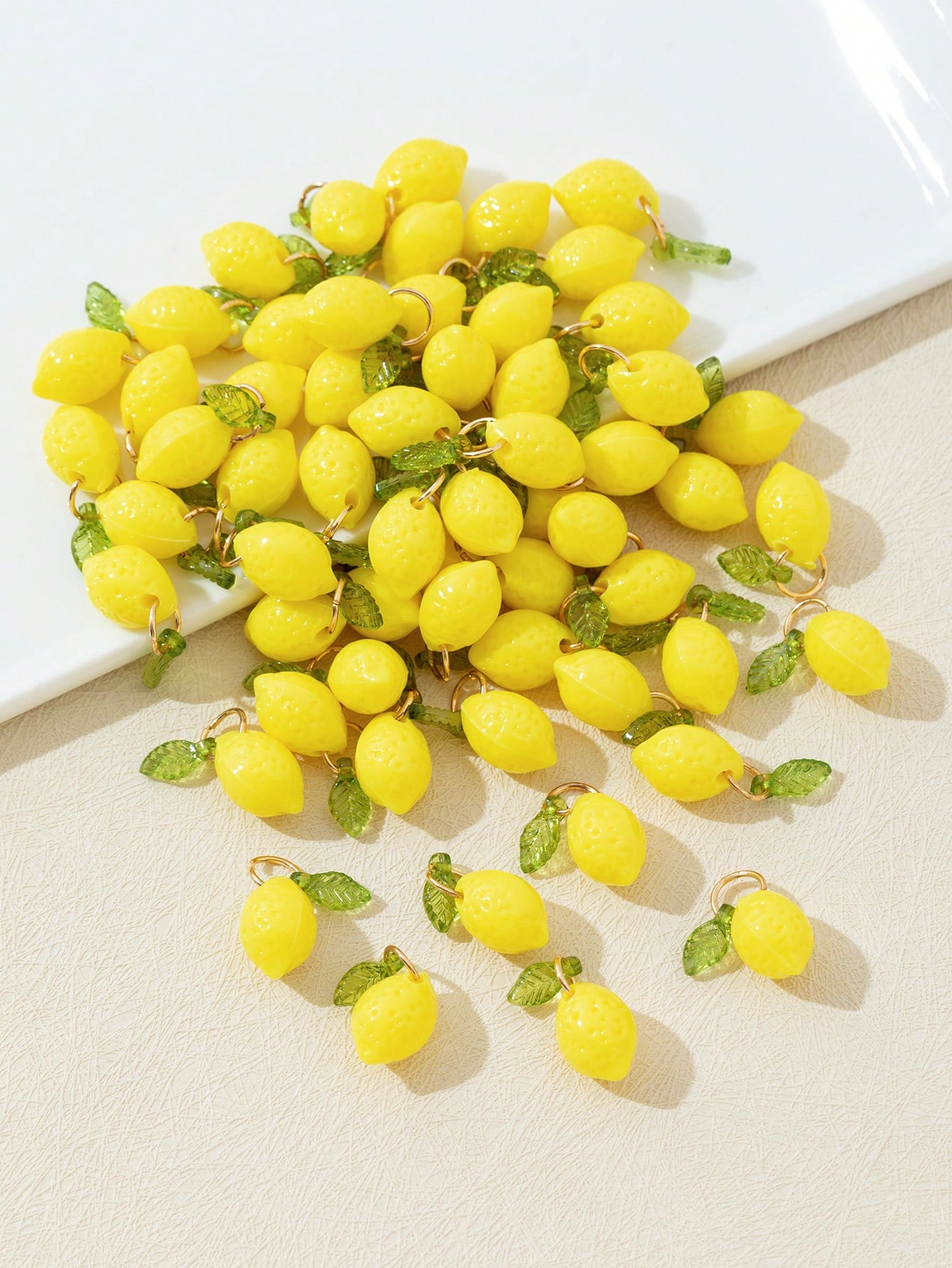 10Pcs 3D Lemon Resin Charms Pe - đánh giá và giá Resin Art Decor