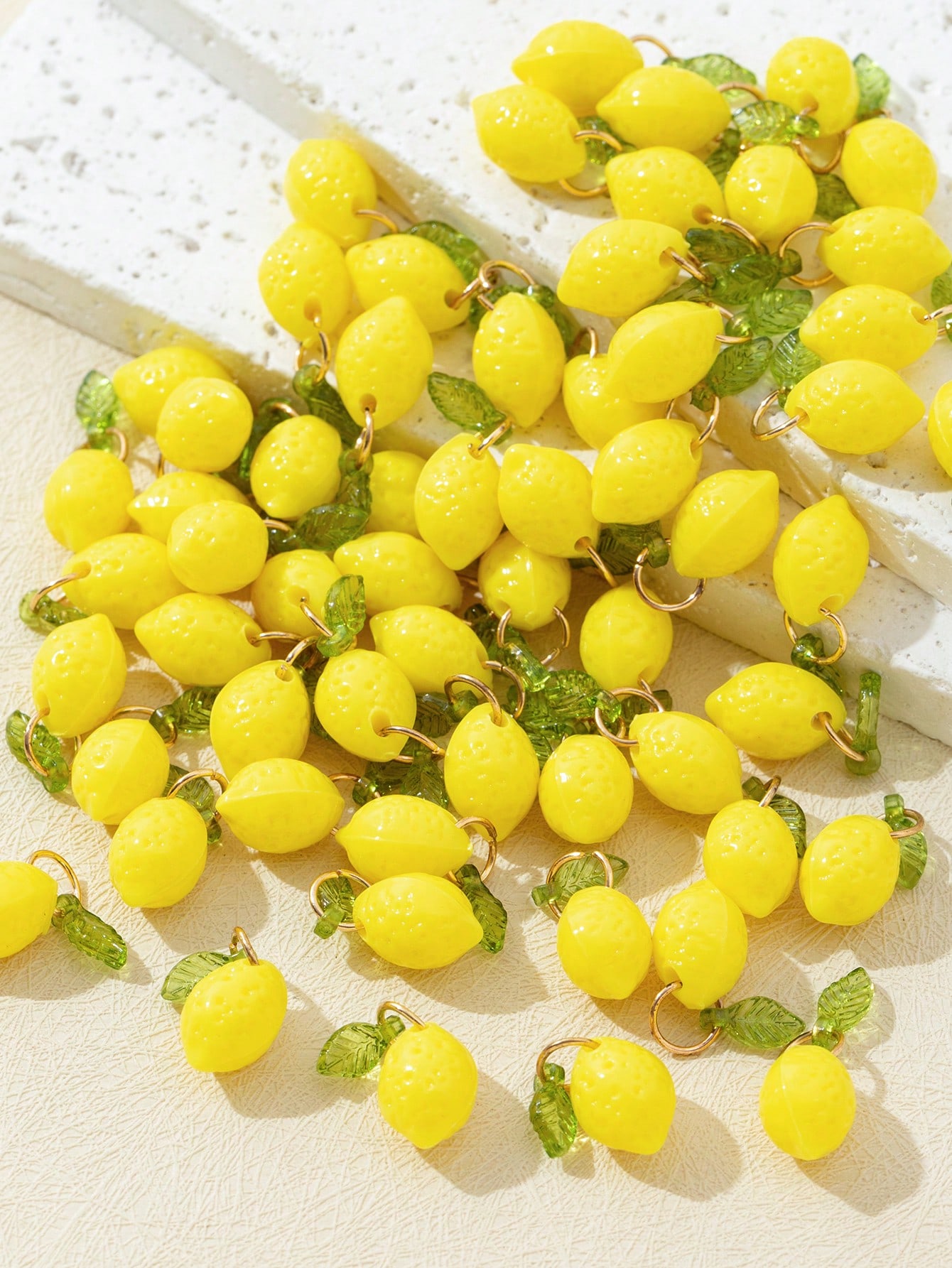 10Pcs 3D Lemon Resin Charms Pe - đánh giá và giá Resin Art Decor