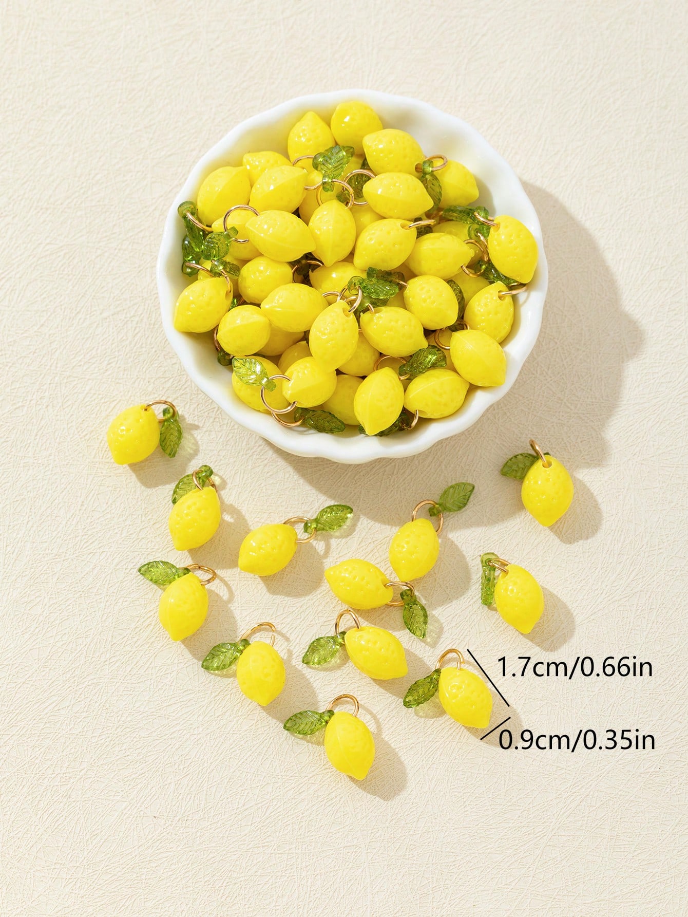 10Pcs 3D Lemon Resin Charms Pe - đánh giá và giá Resin Art Decor