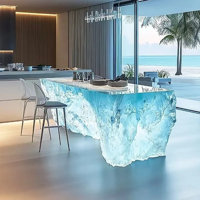 Transparent Island Villa Bar H - đánh giá và giá Resin Art Coffee Table