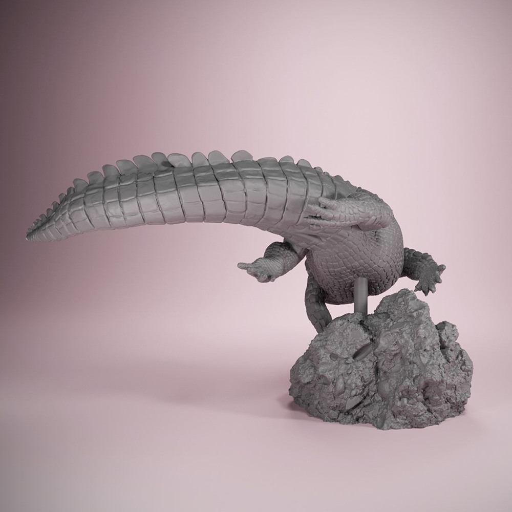 American Crocodile Swimming Po - đánh giá và giá Resin Art Decor