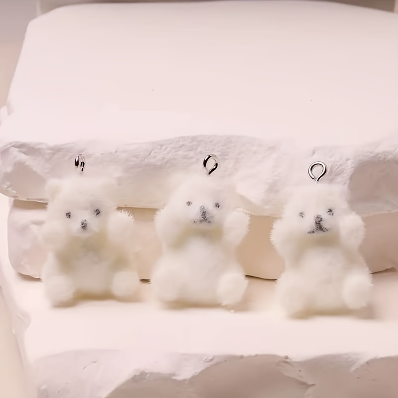 6Pcs Polar Bear Resin Charms C - đánh giá và giá Resin Art Decor