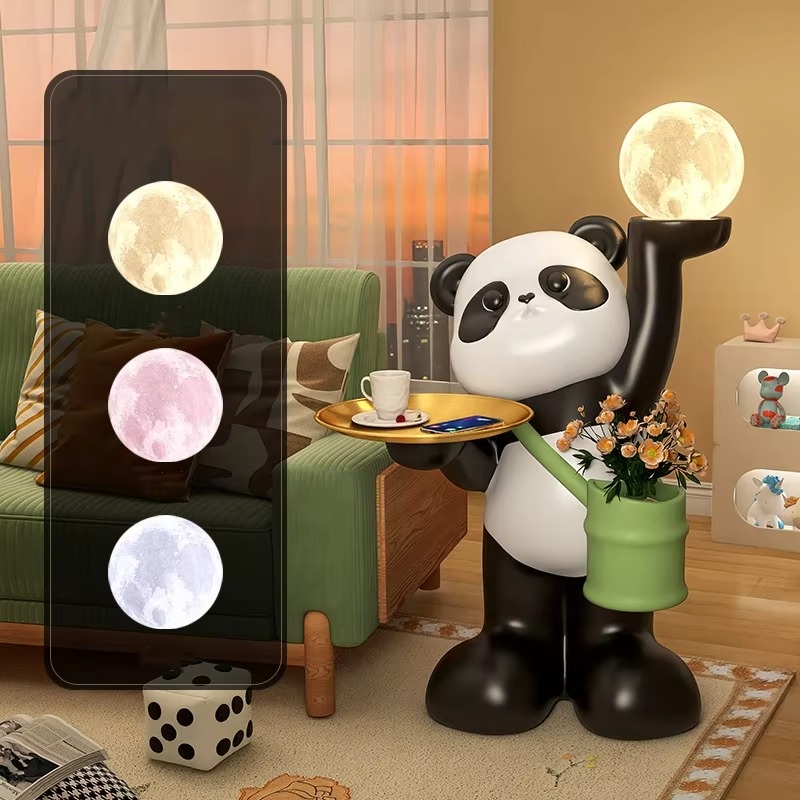 Creative Large Resin Panda Scu - đánh giá và giá Resin Art Floor Design