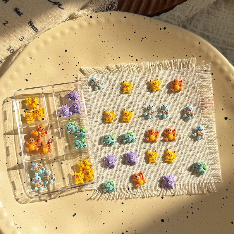 Pokemon nail art accessories,  - đánh giá và giá Resin Art Resin
