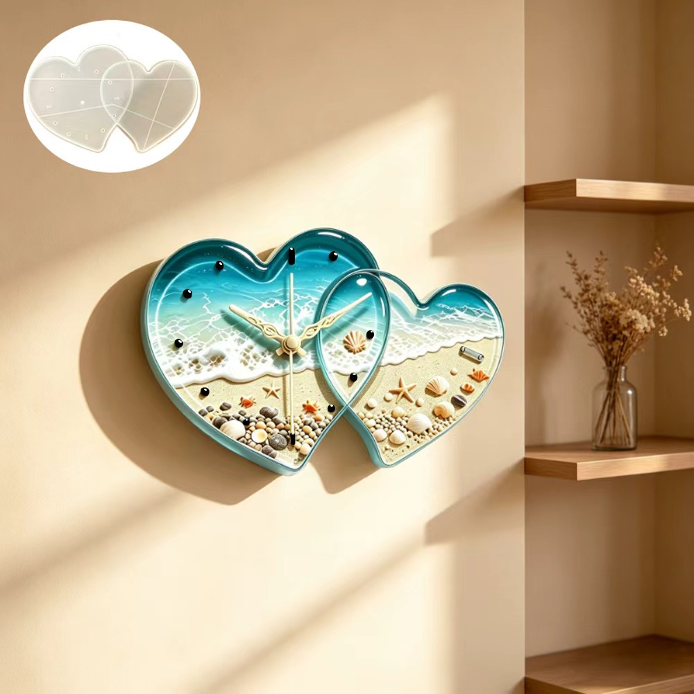 Love connected heart shape clo - đánh giá và giá Resin Art Heart