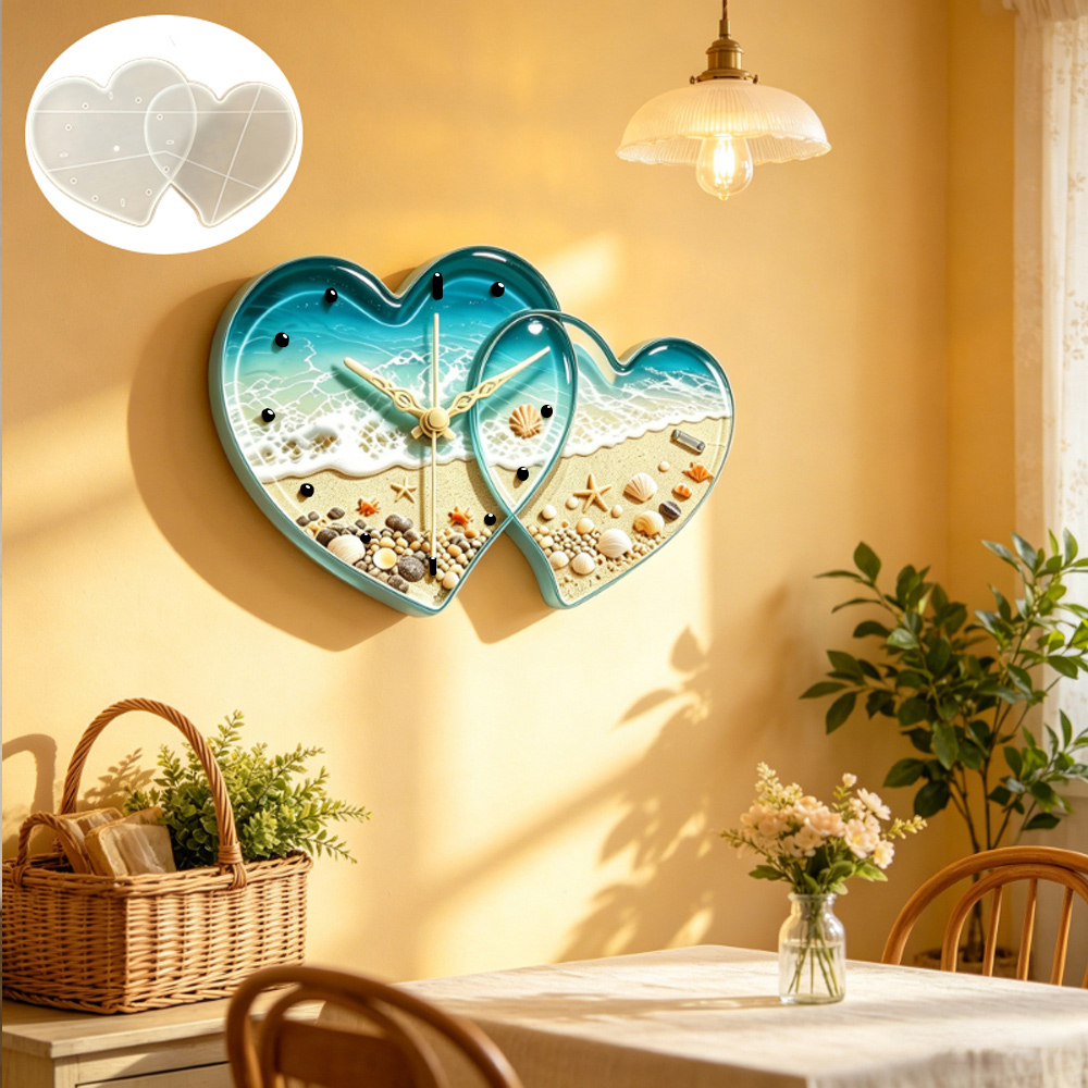 Love connected heart shape clo - đánh giá và giá Resin Art Heart