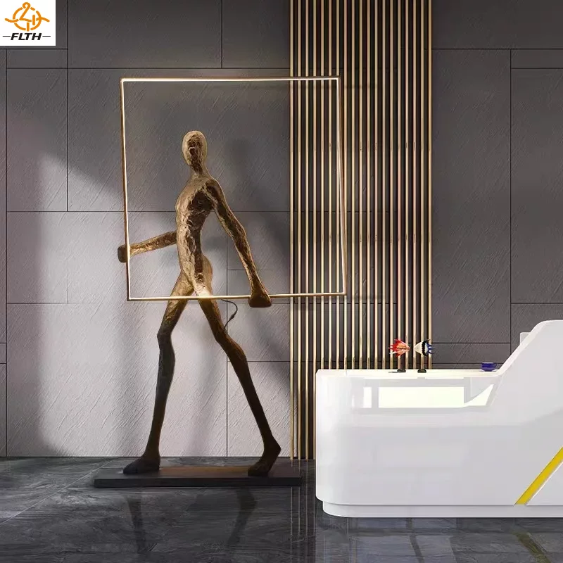 Humanoid Art Sculpture Floor L - đánh giá và giá Resin Art Floor Design