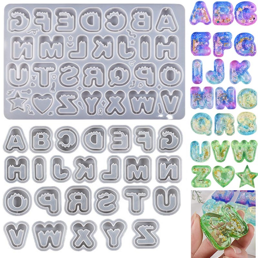 DIY Resin Art Ice Cream Letter - đánh giá và giá Resin Art Letter Keychain