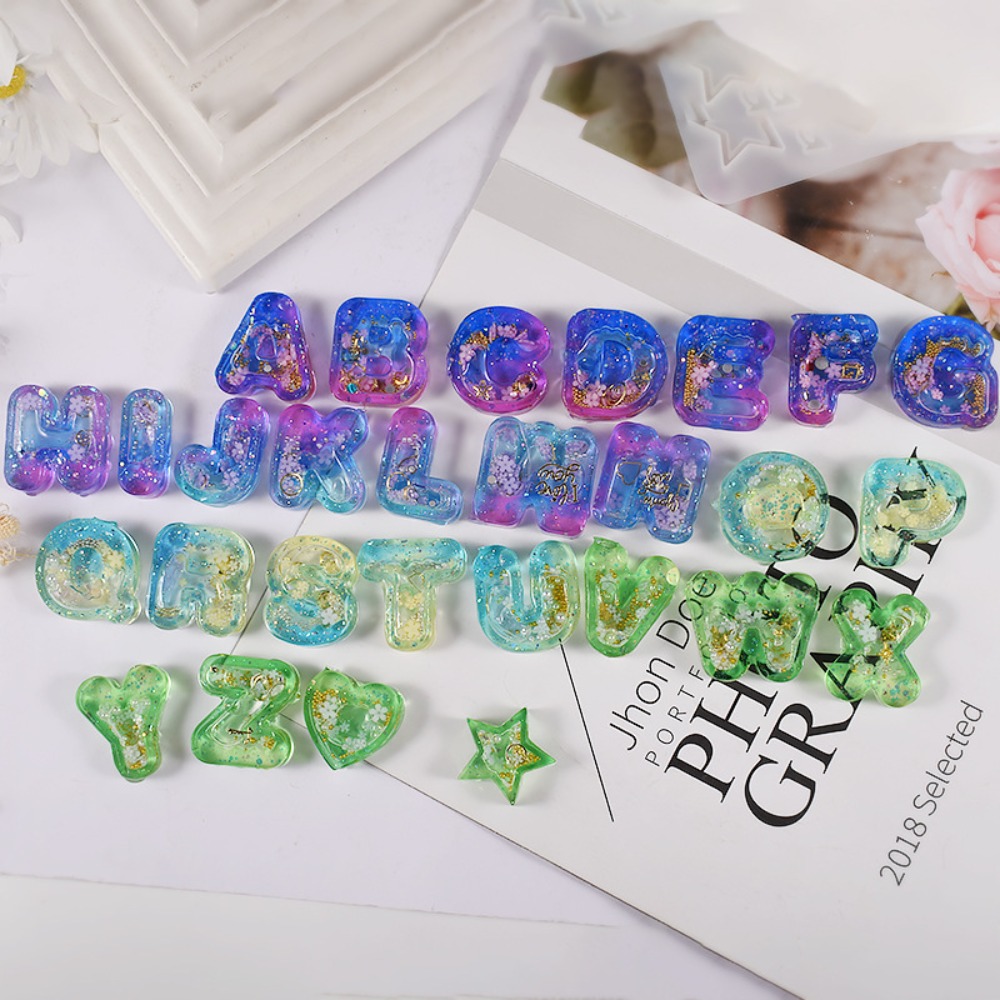 DIY Resin Art Ice Cream Letter - đánh giá và giá Resin Art Letter Keychain
