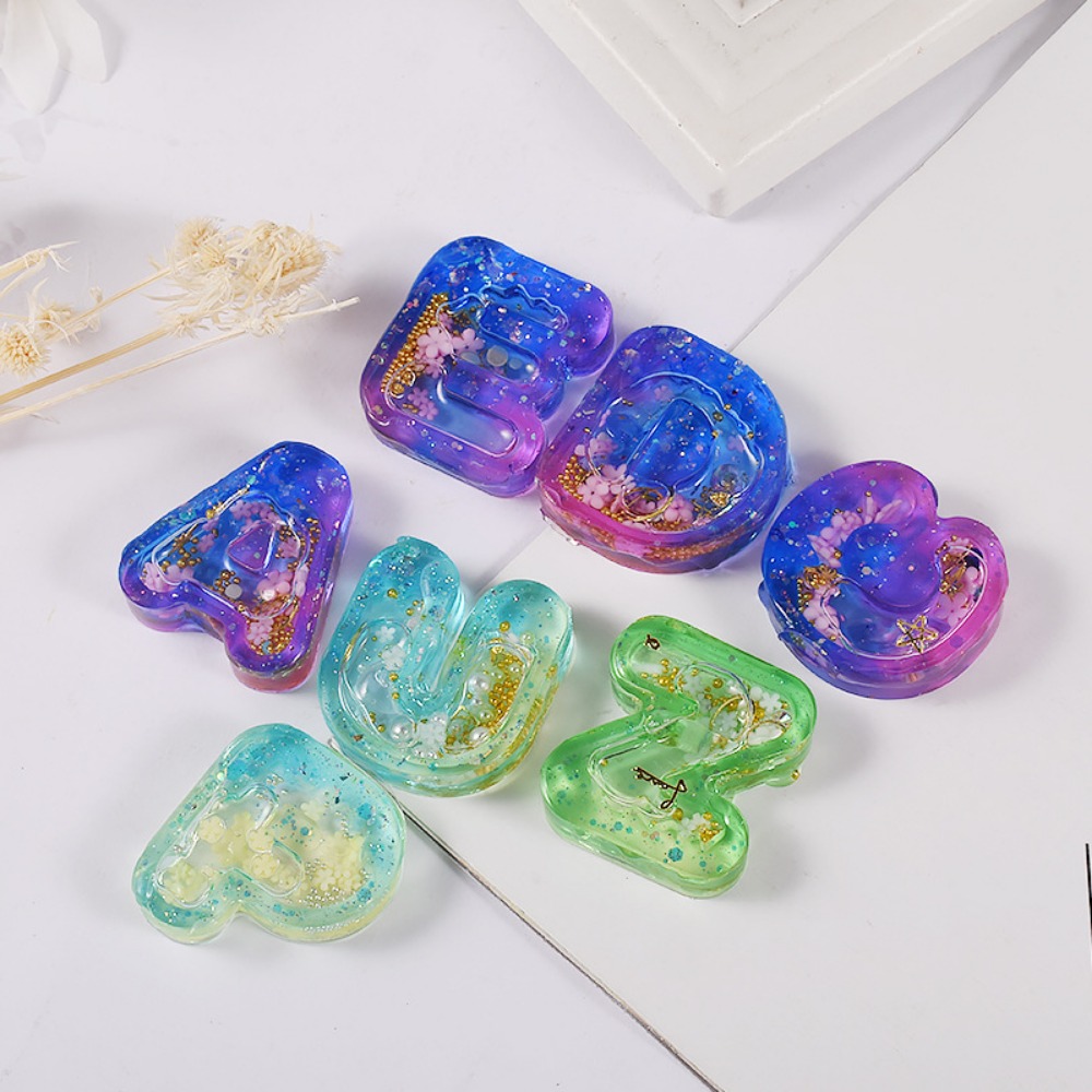 DIY Resin Art Ice Cream Letter - đánh giá và giá Resin Art Letter Keychain