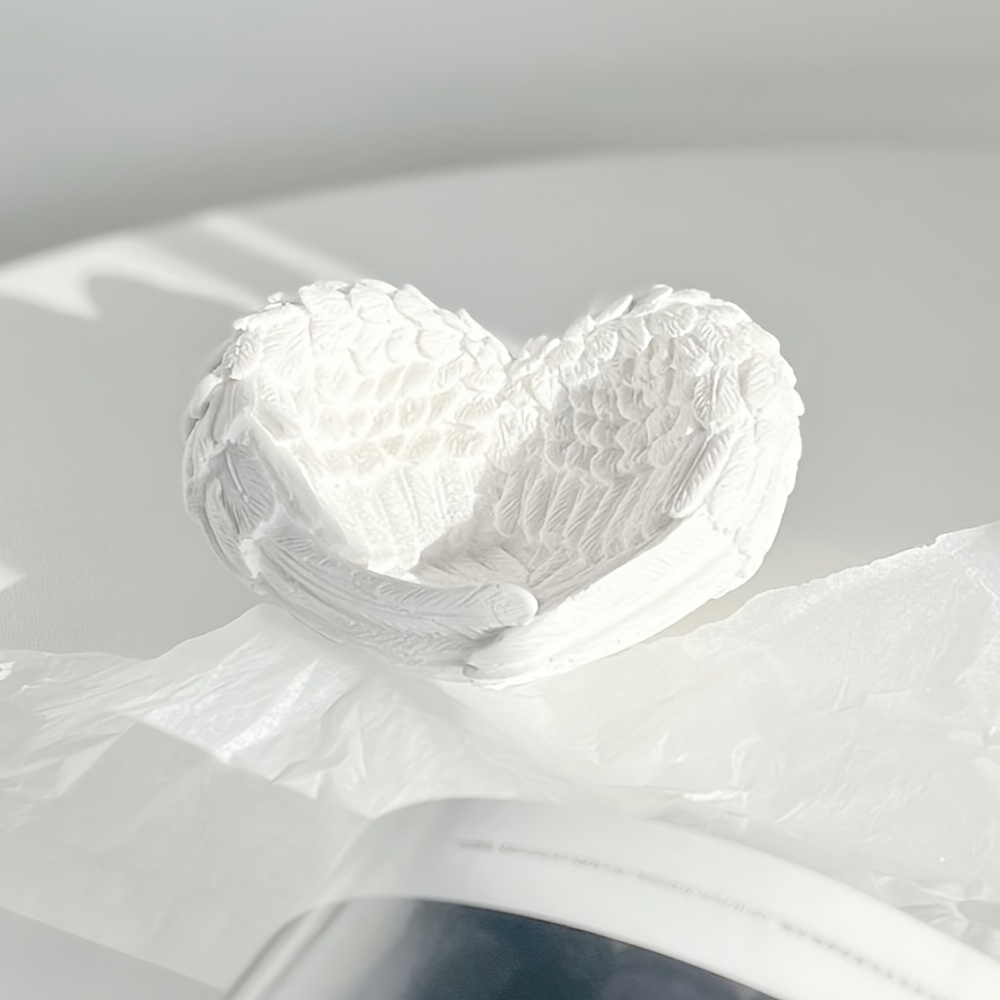 1pc Angel Wing Heart Silicone  - đánh giá và giá Resin Art Heart