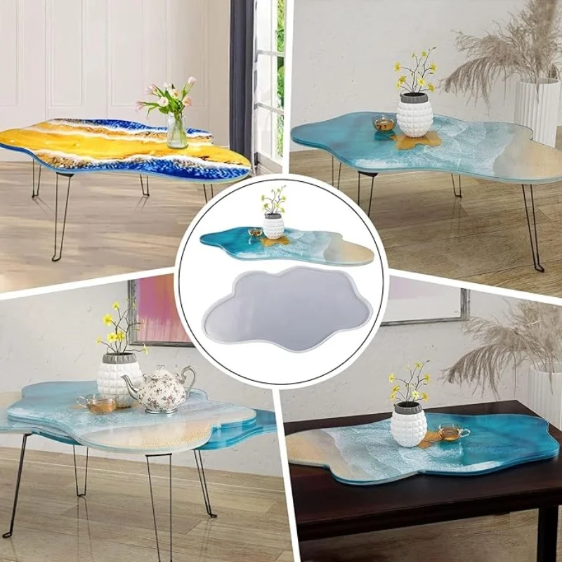 Large Resin Table Mold 24 inch - đánh giá và giá Resin Art Coffee Table
