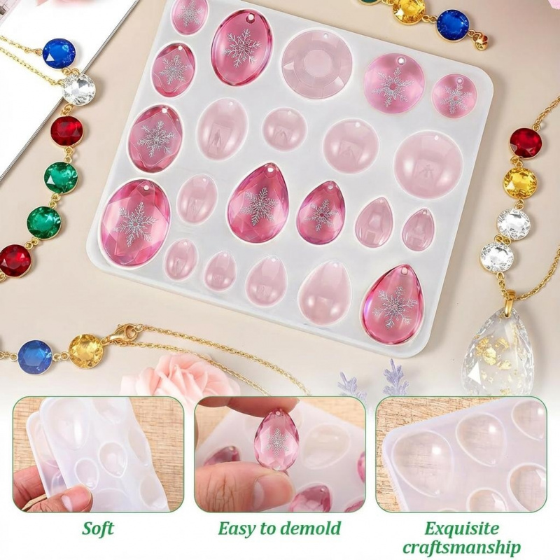 3Packaged Gemstone Silicone Mo - đánh giá và giá Resin Art Heart